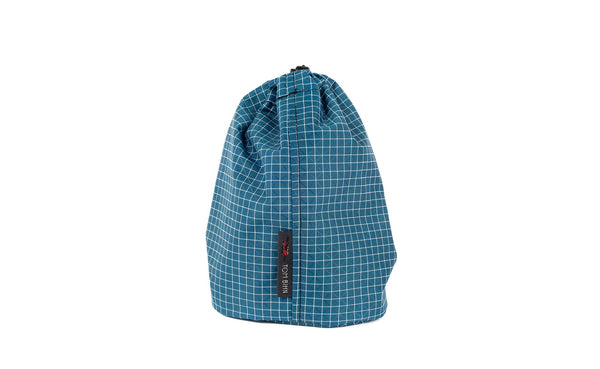 A Size 2 Fjord (dark blue with white grid) 200 Halcyon Travel Stuff Sack.
